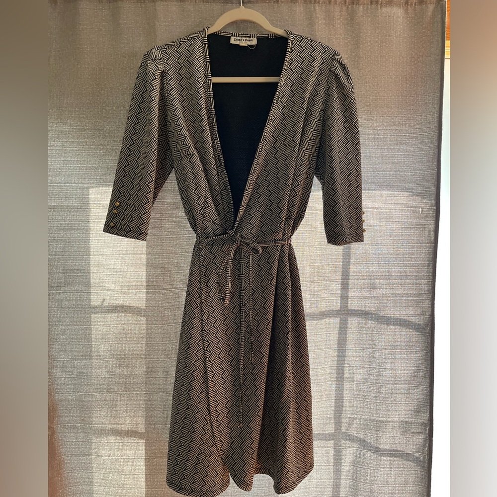 Shelby and Palmer Sweater Wrap Dress